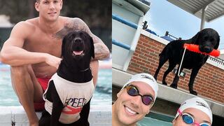 Caeleb Dressel, el atleta olímpico que comparte su pasión por la natación con su mascota Jane
