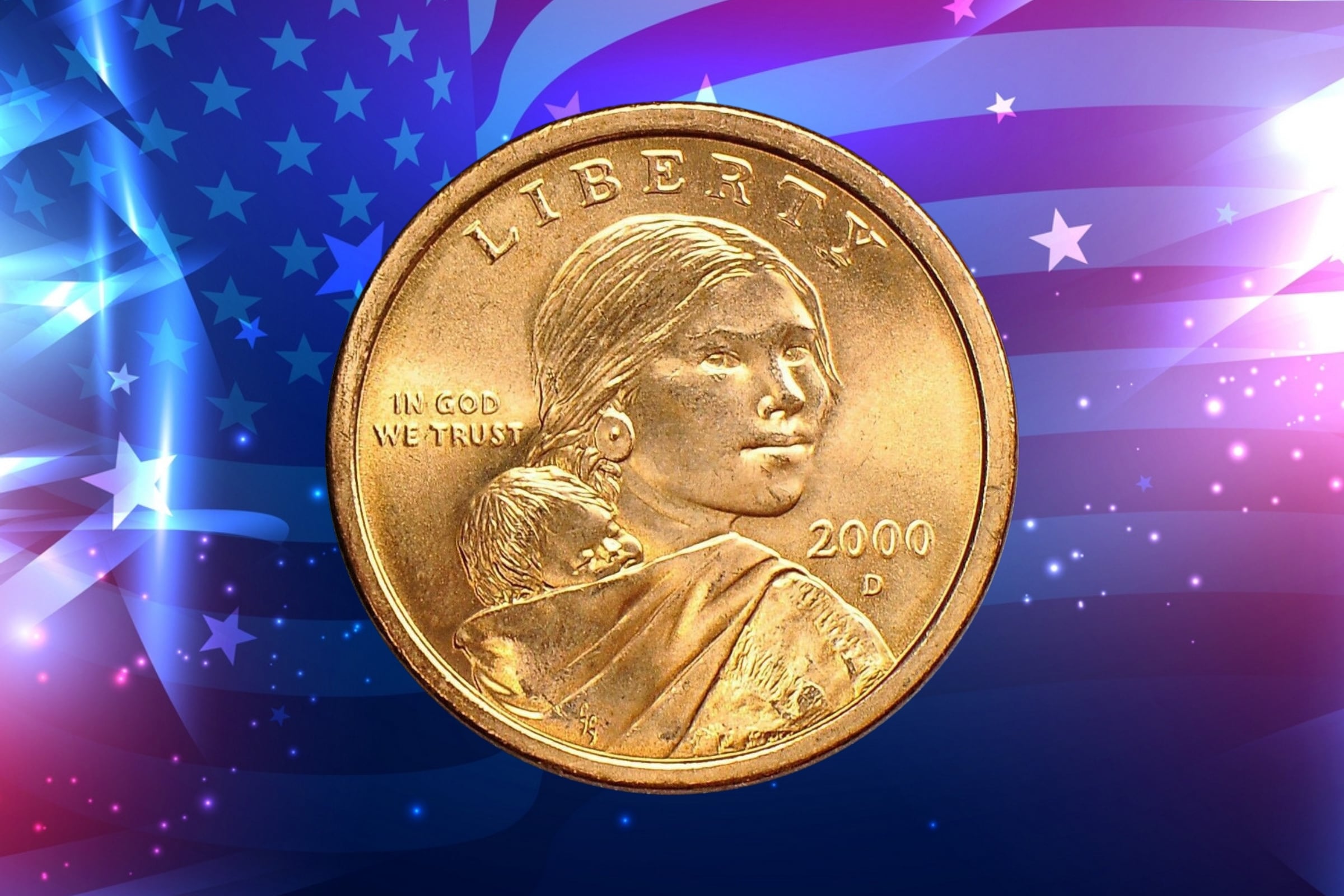 Esta moneda de Sacagawea del 2000 puede hacerte ganar miles de dólares si la pones en una subasta (Foto: eBay / Freepik)