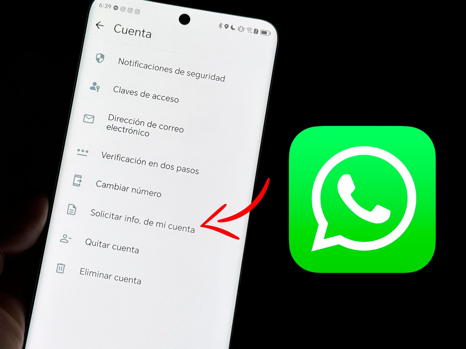 WHATSAPP | Estos son todos los pasos para poder "Solicitar info. de tu cuenta" de WhatsApp. Aquí te explico por qué hacerlo. (Foto: MAG - Rommel Yupanqui)