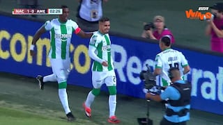 Gol de Tomás Ángel: Atlético Nacional vence 1-0 a América de Cali | VIDEO