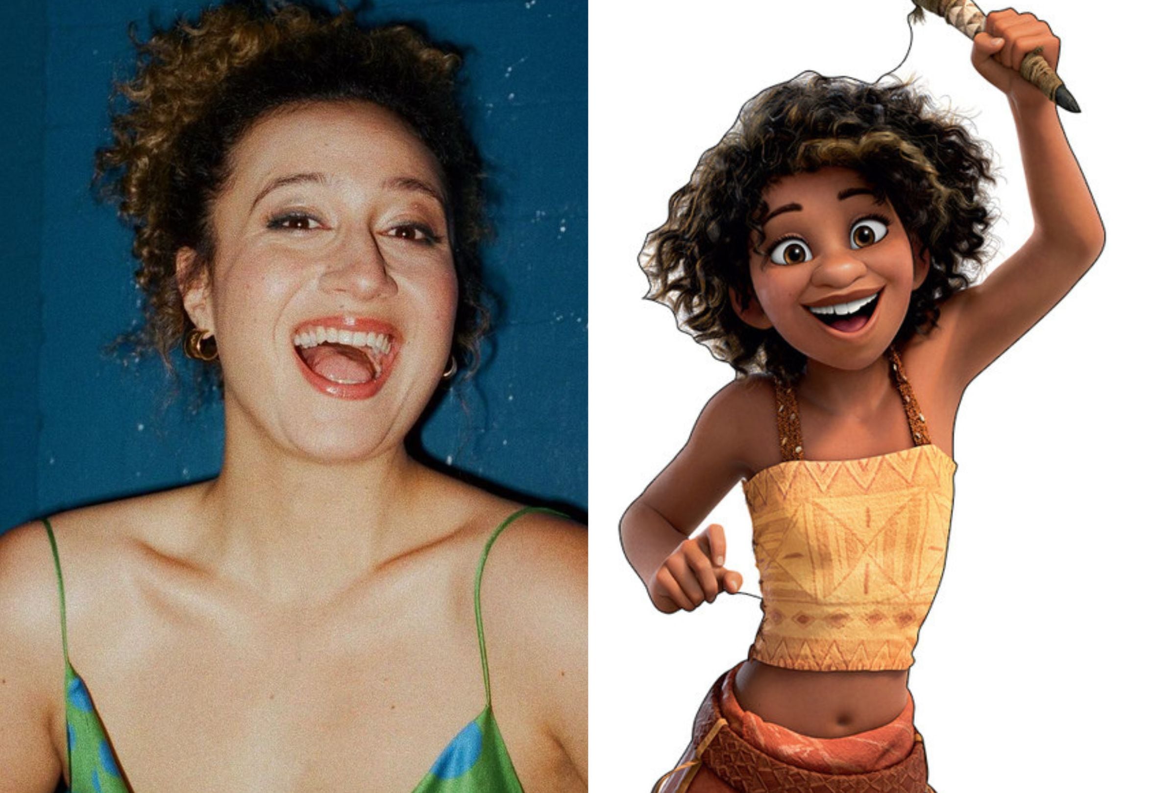 Rose Matafeo interpreta a Loto a lo largo de la película "Moana 2" (Fotos: @rosematafeo / Instagram / Disney)