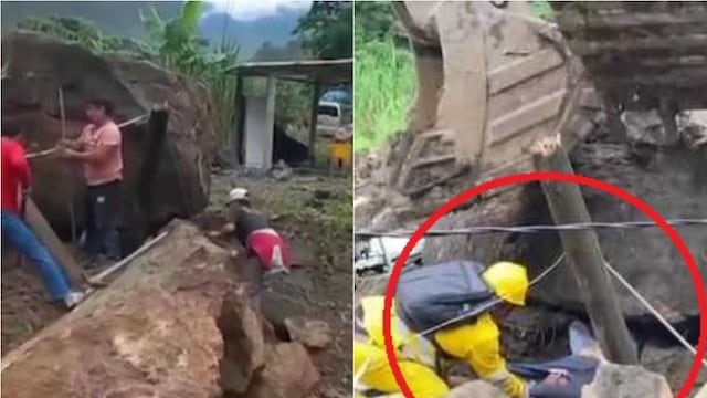 Mujer sobrevive tras caerle roca de diez toneladas