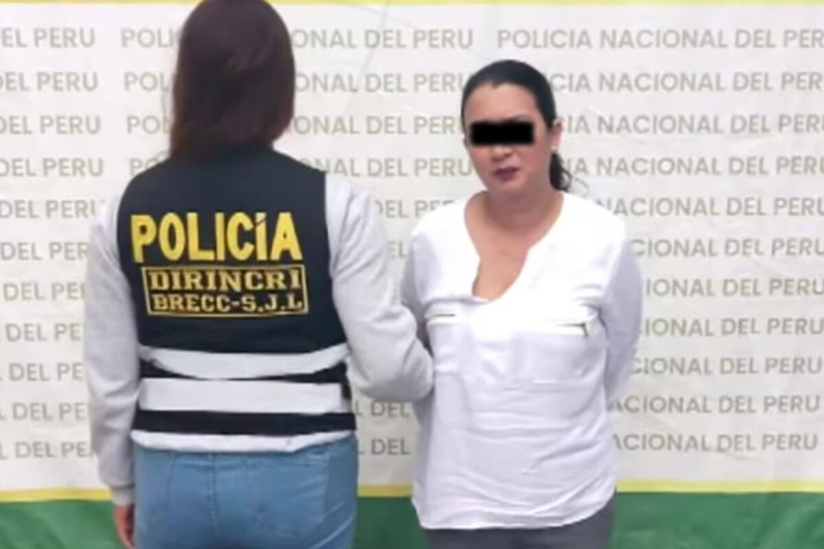 La mujer fue identificada como Silvana del Pilar Ávalos Medina. Ella estafó al minimarket de su distrito y solo recibía los productos por delivery. Foto: PNP