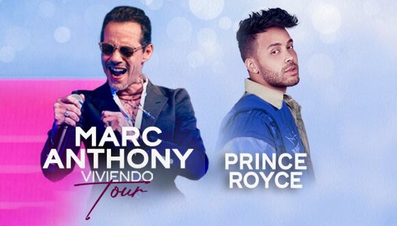 Accede al 20% de descuento en entradas para ver a Marc Anthony y Prince Royce en "Viviendo Tour"