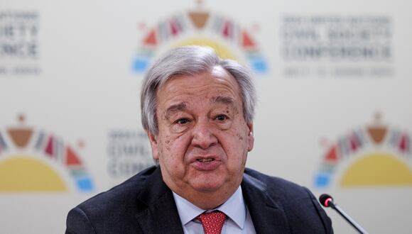 El Secretario General de las Naciones Unidas (ONU), Antonio Guterres. (Foto de Tony KARUMBA / AFP)