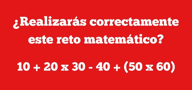 Desafiaré tu raciocinio: ¿cuál es la respuesta de este problema matemático?