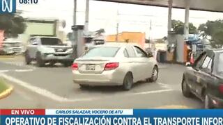 La Molina: Vehículo se escapa durante operativo de la ATU 