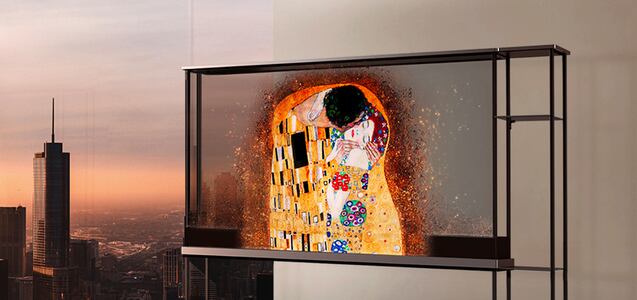 Conoce la TV transparente e inalámbrica LG Signature OLED T