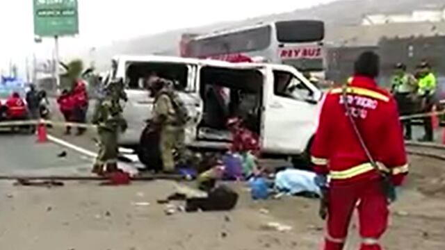 Lurín: Accidente vehicular deja tres personas muertas y siete heridos | VIDEO