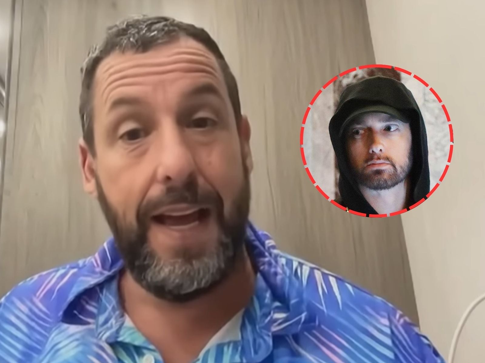 Adam Sandler aceptó que no quería incomodar a Eminem para que participara en 'Happy Gilmore 2'. (Crédito: Dan Patrick Show / YouTube)