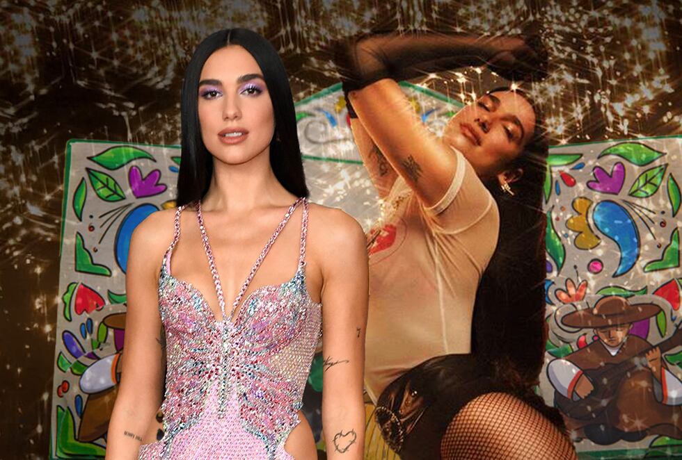 Dua Lipa dará un concierto en el Estadio San Marcos el 25 de noviembre. Sus fans la recibieron en un hotel de Miraflores. (Foto: Composición AFP/Captura/Ticketmaster/El Comercio)