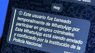 ¡No te quedes sin WhatsApp! No envíes “Este usuario fue suspendido” a desconocidos