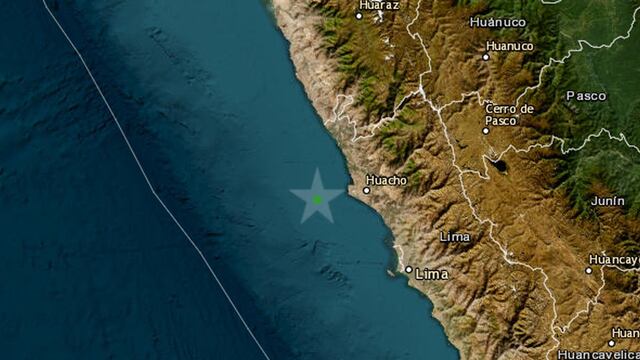 Sismo de magnitud 3.8 se registró en Huacho este lunes