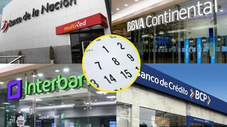 ¿Los bancos abrirán este 7 y 8 de octubre? Revisa los horarios del BCP, BBVA, Interbank y Banco de la Nación en el feriado largo