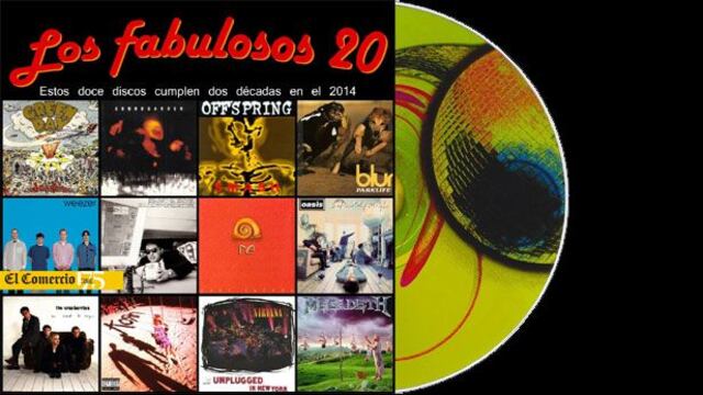 Discos emblemáticos de los noventa que cumplen 20 años en 2014