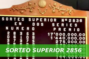 Resultados del Sorteo Superior 2856: números ganadores del premio mayor de $17 mllns de la Lotería Nacional (22/08/2025)