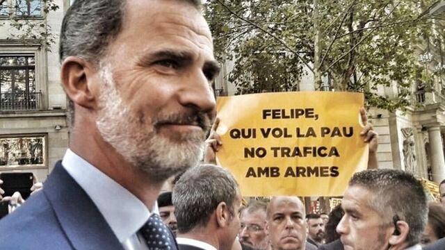 Barcelona: ¿Por qué esta foto del rey Felipe VI en la protesta contra el terrorismo se viralizó?