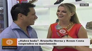 Brunella Horna: "La boda con Renzo Costa quedó de lado"