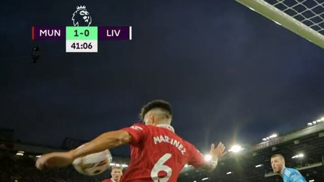 Manchester United vs. Liverpool: Lisandro Martínez se vistió de héroe al evitar un autogol de Fernandes | VIDEO