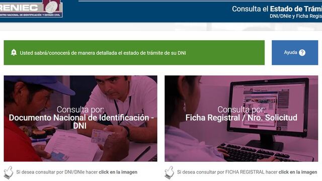 Reniec: ¿cómo consultar el estado de tu trámite para sacar el DNI?