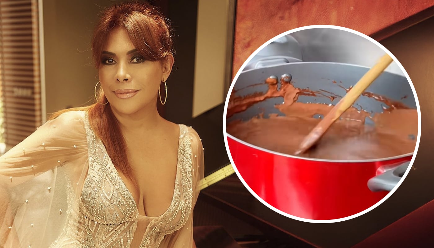 ¡Estalló! Magaly Medina arremete contra sus ‘haters’ por criticar su chocolate navideño | Composición EC: @magalymedinav