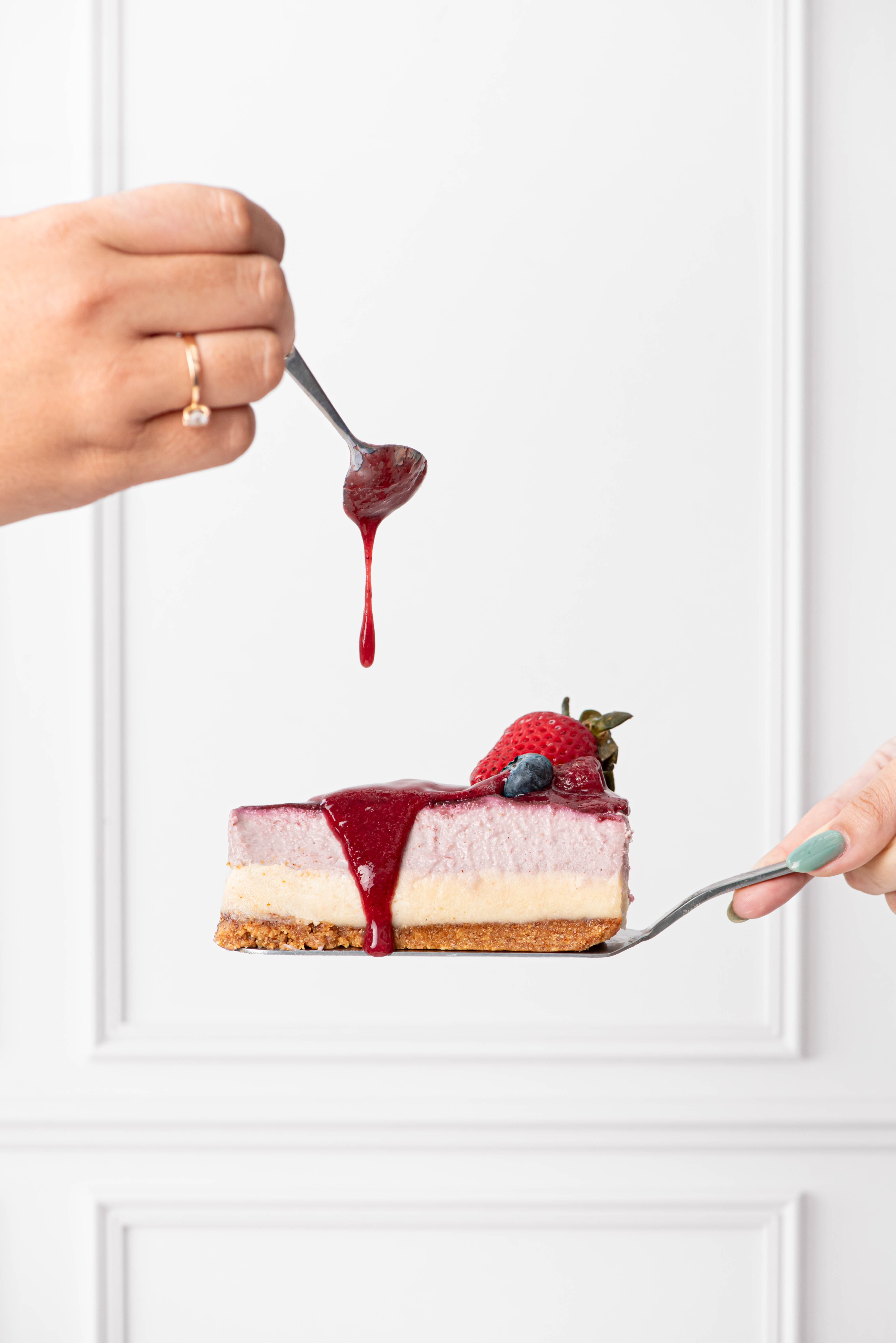 Cheesecake crudivegano de Dolce Vita.