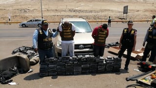 Arequipa: capturan a dos personas en camioneta con 110 kilos de marihuana