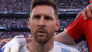 Así sonó el himno de Argentina ante Italia en Wembley | VIDEO