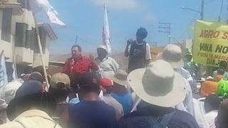 Paro por Tía María: Jorge Rimarachín respaldó a manifestantes