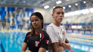 El “nuevo Phelps” tiene 17 años, está en Lima, y así fue su encuentro con nuestra campeona Alexia Sotomayor 