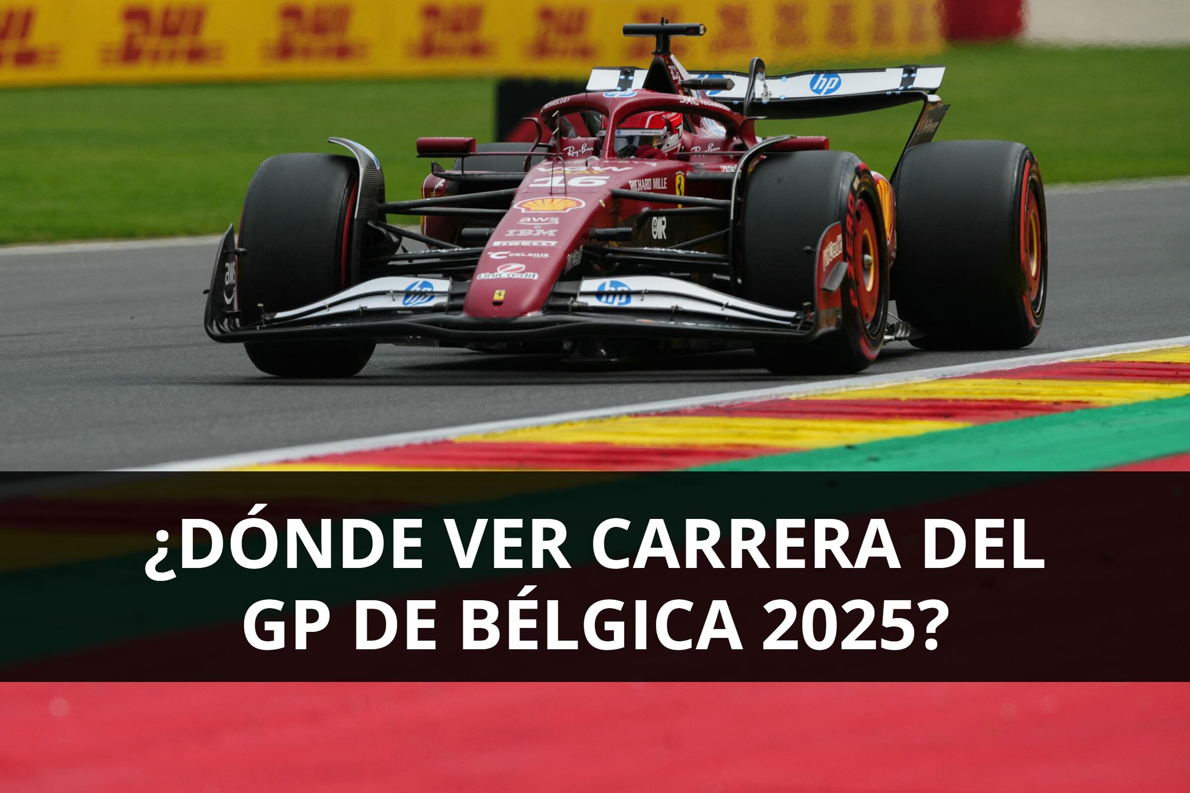 El GP de Bélgica 2025 se corre en Spa-Francorchamps. Consulta cómo ver la carrera EN VIVO desde Florida, California y Texas por TV y streaming. (Foto: AFP)