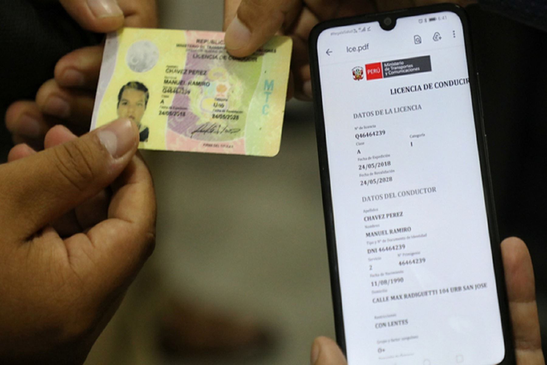 El MTC habilitó la emisión de la licencia de conducir en todo el país. Foto: Andina
