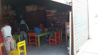 Chimbote: más de 50 niños estudian en un mercado hace 10 meses