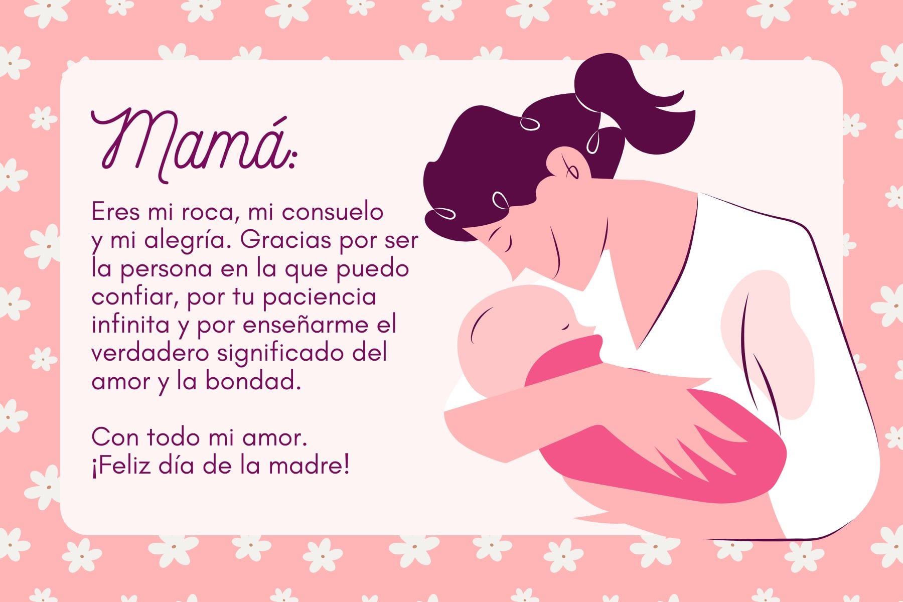 Estas son tarjetas por el Día de la Madre. Foto: Canva