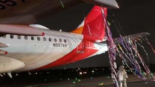 Un globo aerostático se enredó en un avión de Avianca durante su aterrizaje en Colombia | VIDEO