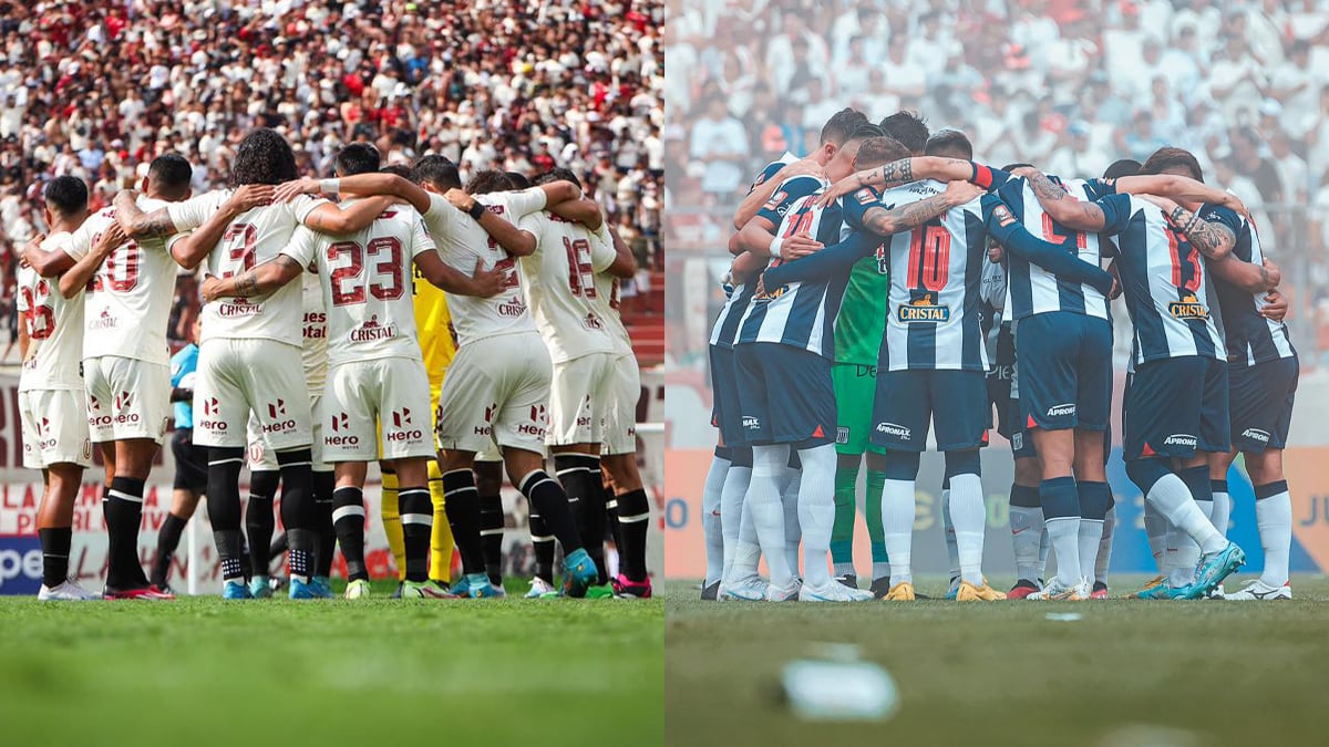 ¿Cómo formarán Alianza Lima y Universitario para jugar la final de la Liga 1 2023? | Composición: Club Universitario de Deportes / Club Alianza Lima / Facebook