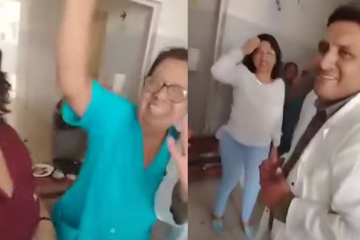 La celebración se realizó en el Hospital de Apoyo San Ignacio de Casma. Foto: composición EC/captura América Noticias