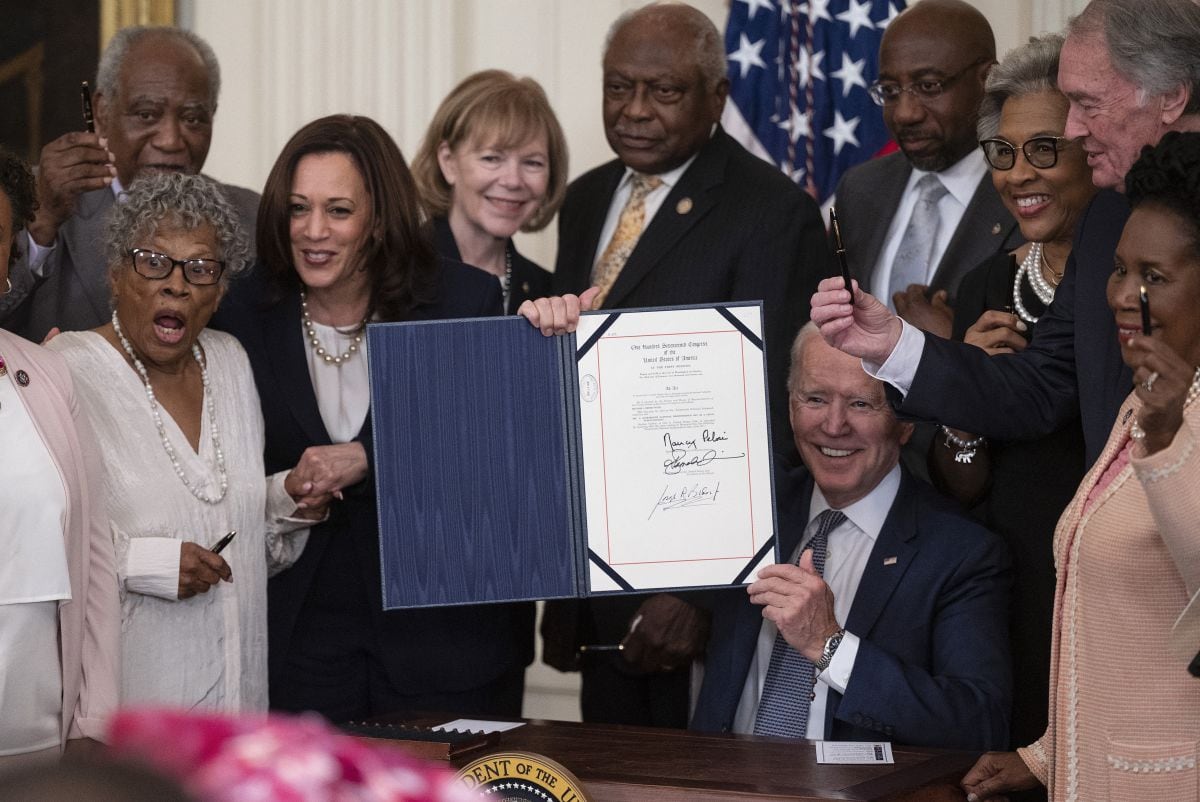 Juneteenth conmemora el fin de la esclavitud en Estados Unidos (Foto: AFP)