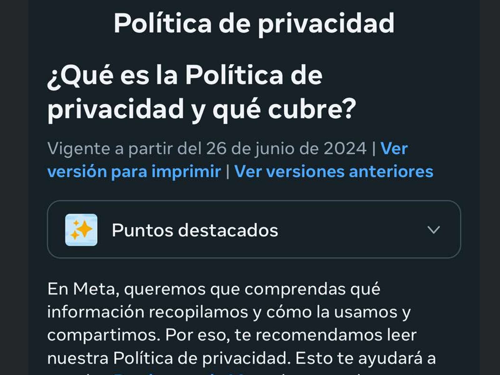 FACEBOOK | Lee todo lo que estás compartiendo con Meta AI. (Foto: MAG - Rommel Yupanqui)