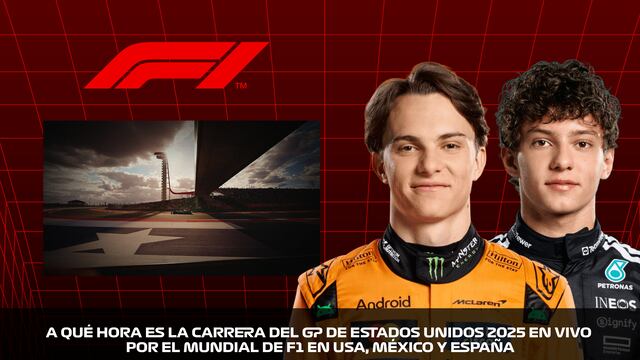 ¿A qué hora es el GP de Estados Unidos 2025 por el Mundial de F1 en USA, México y España?