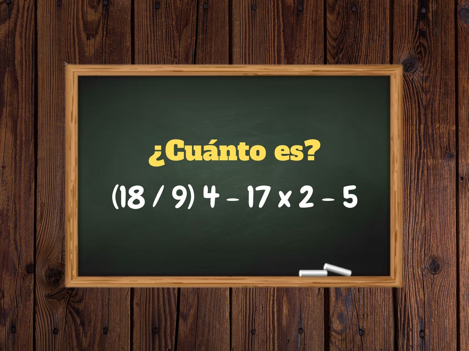 Reto matemático: La concentración será importante cuando realices este problema. (Creación: Mag)
