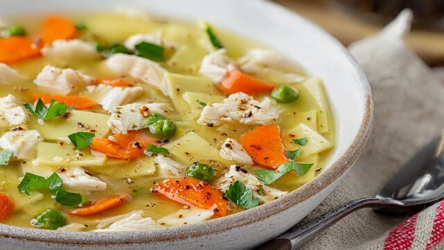 Receta de sopa de pollo 