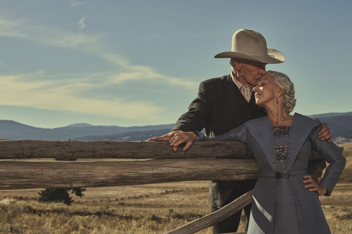 Jacob y Cara Dutton en "1923", nueva precuela de la serie "Yellowstone" (Foto: Paramount Plus)