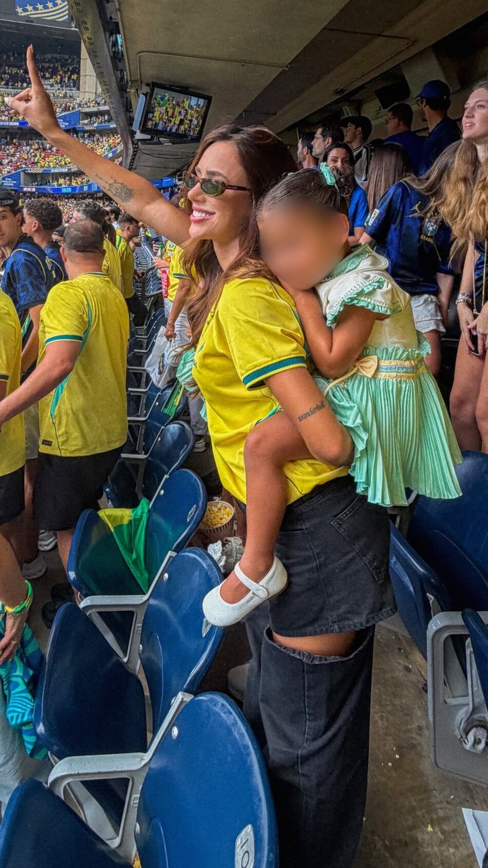 Bruna Biancardi, novia de Neymar, celebró la victoria de Brasil desde el Estadio Houston. (Foto: Instagram / @brunabiancardi)