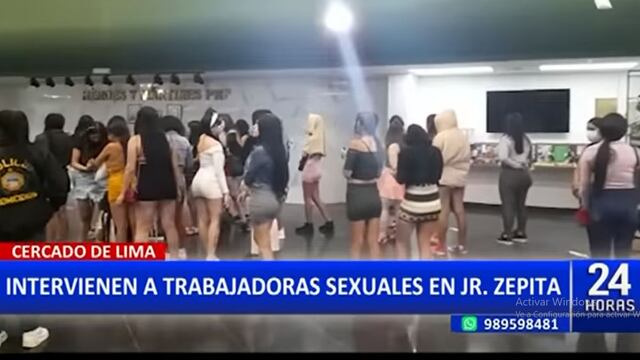 Centro de Lima: PNP interviene a trabajadoras sexuales extranjeras del Jr. Zepita