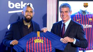Arturo Vidal fue presentado oficialmente como refuerzo del Barcelona