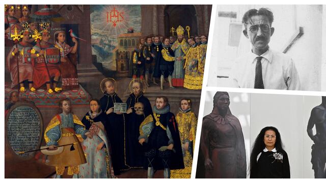 Los cuadros de la Escuela Cusqueña, el urbanismo de Manuel Piqueras Cotolí y la propuesta descolonial de Sandra Gamarra: tres de los ejemplos del vínculo hispano-peruano en el arte. (Fotos: Museo Pedro de Osma/MALI/AFP)
