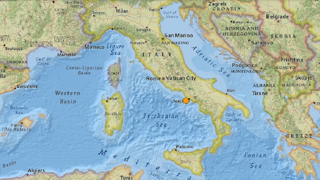 Italia: decenas de sismos en los alrededores de Nápoles, el más fuerte de magnitud 4,4