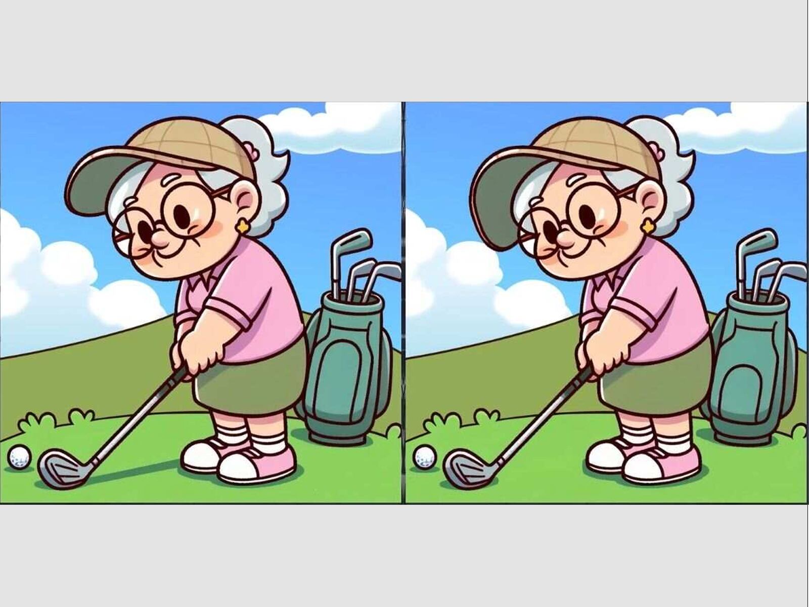 RETO VISUAL | Encuentra las 3 diferencias entre dos imágenes de golfistas en solo 51 segundos. jagranjosh