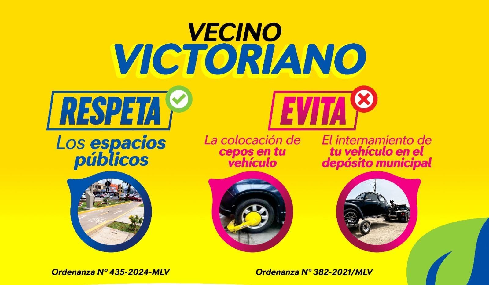 Aviso de la Municipalidad de La Victoria